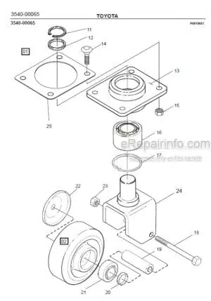 Photo 11 - Toyota 7SM16D Spare Parts Catalogue Powered Pallet Stacker 226993 SN922602-