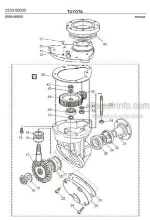 Photo 10 - Toyota 7SM16D Spare Parts Catalogue Powered Pallet Stacker 232992 SN936513-