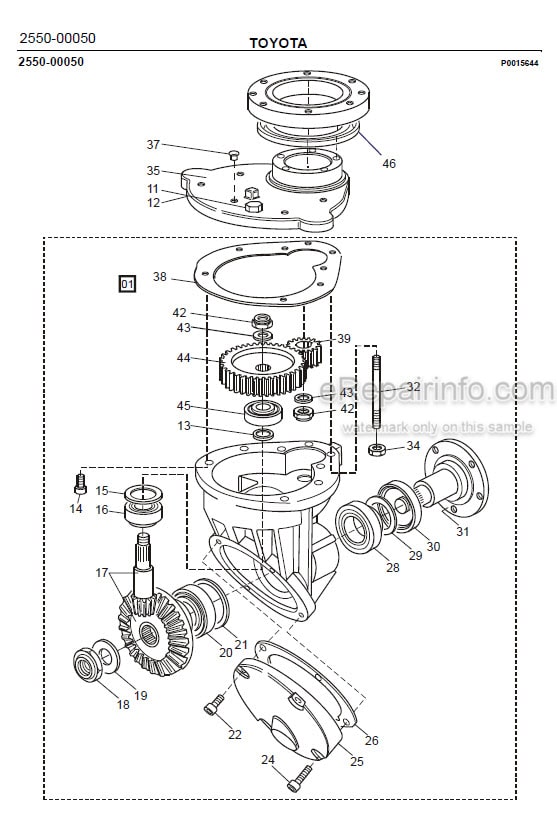 Photo 1 - Toyota 7SM16D Spare Parts Catalogue Powered Pallet Stacker 232992 SN936513-