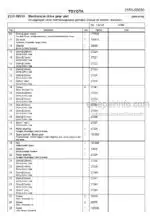Photo 3 - Toyota 7SM16D Spare Parts Catalogue Powered Pallet Stacker 232992 SN936513-