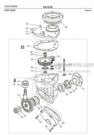Photo 6 - Toyota 7SM16D Spare Parts Catalogue Powered Pallet Stacker 243234 SN963650-