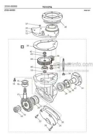 Photo 7 - Toyota 7SM16D Spare Parts Catalogue Powered Pallet Stacker 244849 SN970566-