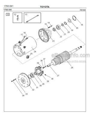 Photo 5 - Toyota 7SM16D Spare Parts Catalogue Powered Pallet Stacker 202996 SN440950-