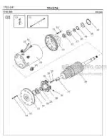 Photo 2 - Toyota 7SM16D Spare Parts Catalogue Powered Pallet Stacker 202996 SN440950-