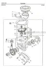 Photo 2 - Toyota 7SM16D Spare Parts Catalogue Powered Pallet Stacker 209627 SN560555-