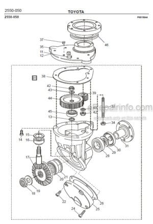 Photo 6 - Toyota 7SM16D Spare Parts Catalogue Powered Pallet Stacker 202996 SN440950-