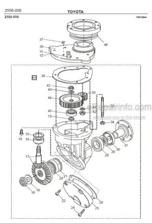 Photo 5 - Toyota 7SM16D Spare Parts Catalogue Powered Pallet Stacker 210508 SN570989-