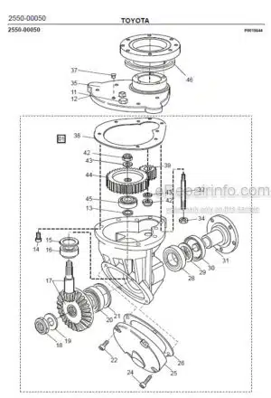 Photo 6 - Toyota 7SM16D Spare Parts Catalogue Powered Pallet Stacker 209627 SN560555-