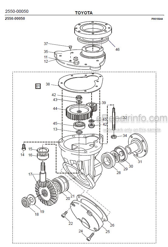 Photo 1 - Toyota 7SM16D Spare Parts Catalogue Powered Pallet Stacker 210508 SN570989-