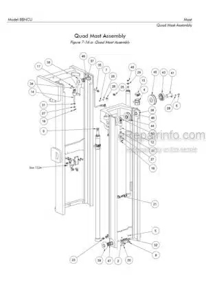 Photo 5 - Toyota 8FBCU20 To 8FBCHU25 Parts Catalog Forklift G855-1