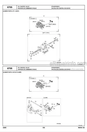 Photo 5 - Toyota 8FBE15U To 8FBES15U Parts Catalog Forklift G865-1