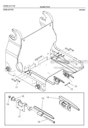 Photo 4 - Toyota 8FBRE12 8FBRE14 8FBRE16 Quality Parts Pallet Truck 7570153 SN6308581-