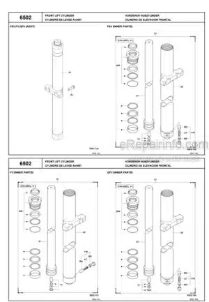 Photo 1 - Toyota 8FDU15 To 8FDU32 Parts Catalog Forklift G851-4