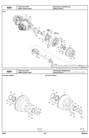 Photo 1 - Toyota 8FGCU20 To 8FGU32 Parts Catalog Forklift G851-3