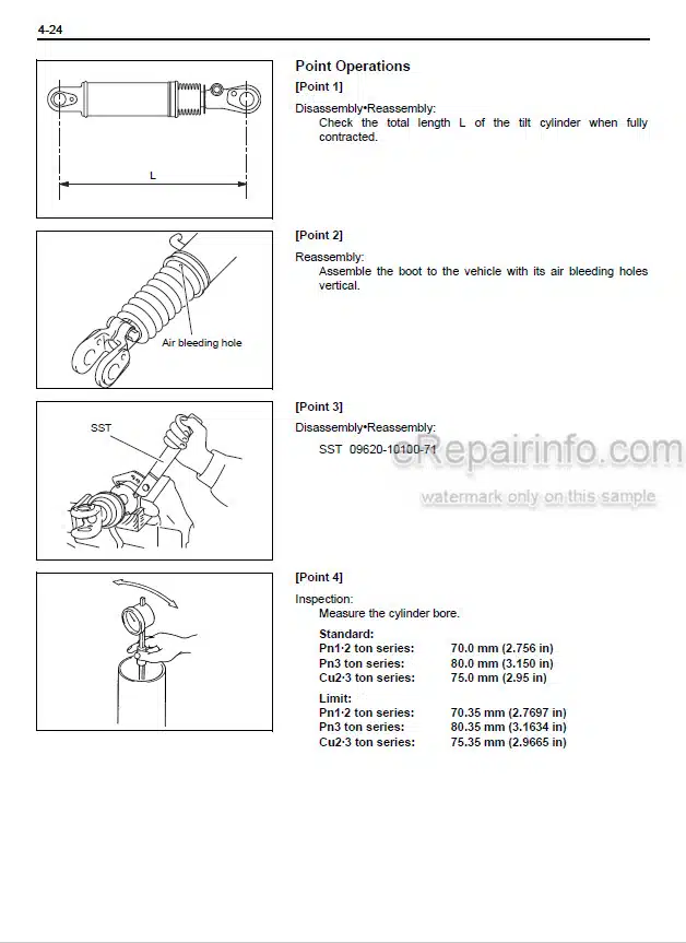 Photo 1 - Toyota 8FGU15 To 8FGCU32 Repair Manual Supplement Forklift CU066