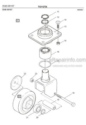 Photo 6 - Toyota 8PM14 8PM16 8PM18 Spare Parts Catalogue Powered Pallet Truck 7500534 SN6053221-