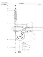 Photo 2 - Toyota 8PM25 Spare Parts Catalogue Powered Pallet Truck 7500536 SN6053221-