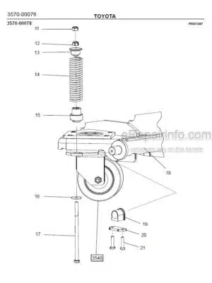 Photo 5 - Toyota PLL22 Spare Parts Catalogue Pedestrian Pallet Truck 169342 SN328787-