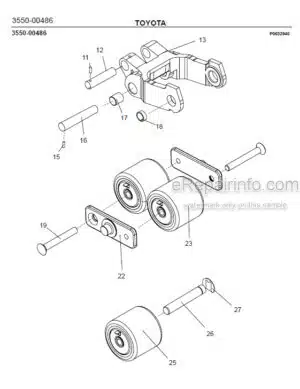 Photo 6 - Toyota 8SM08F Spare Parts Catalogue Powered Pallet Stacker 7504158 SN6065409-