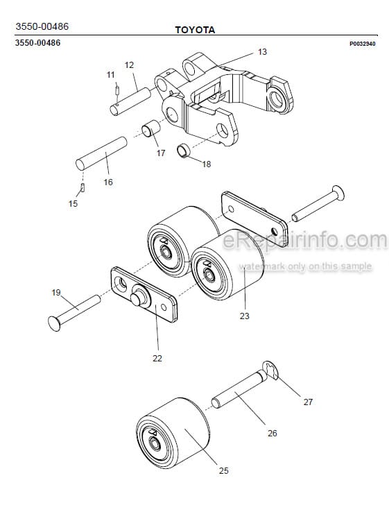 Photo 1 - Toyota 8SM08F Spare Parts Catalogue Powered Pallet Stacker 7504158 SN6065409-