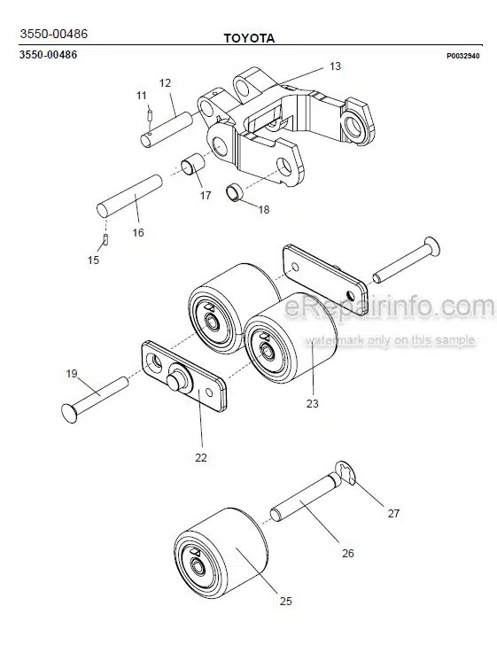 Photo 1 - Toyota 8SM08F Spare Parts Catalogue Powered Pallet Stacker 7504158 SN6065409-