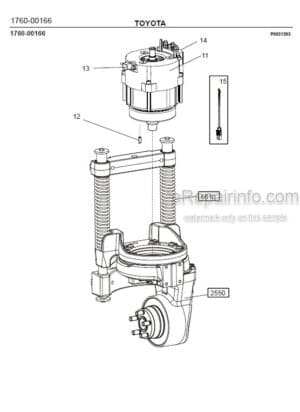Photo 6 - Toyota 8SM08F Spare Parts Catalogue Powered Pallet Stacker 7504158 SN6065409-