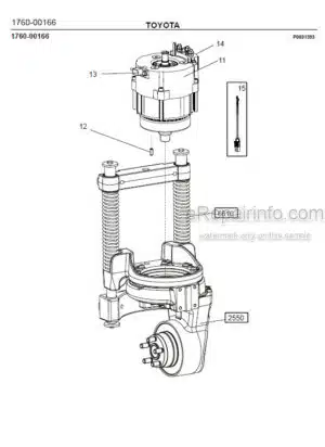 Photo 2 - Toyota 8SM10 8SM12 8SM14 Spare Parts Catalogue Powered Pallet Stacker 7502486 SN6061850-