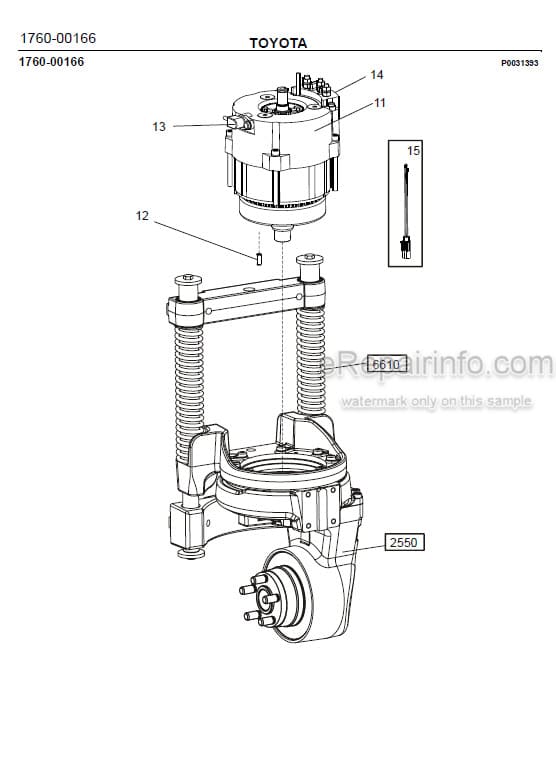 Photo 1 - Toyota 8SM10 8SM12 8SM14 Spare Parts Catalogue Powered Pallet Stacker 7502486 SN6061850-