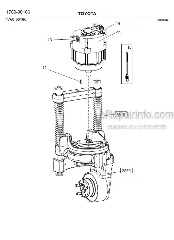 Photo 1 - Toyota 8SM10 8SM12 8SM14 Spare Parts Catalogue Powered Pallet Stacker 7502486 SN6061850-