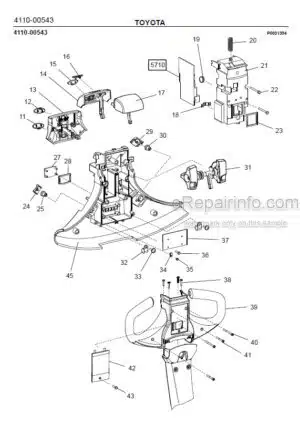 Photo 4 - Toyota 8SM10 8SM12 8SM14 Spare Parts Catalogue Powered Pallet Stacker 7504168 SN6065409-