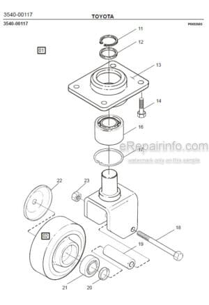 Photo 5 - Toyota 8SM12F 8SM14F Spare Parts Catalogue Powered Pallet Stacker 7502494 SN6061850-