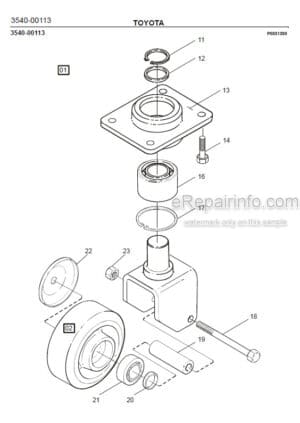 Photo 5 - Toyota 8SM12S Spare Parts Catalogue Powered Pallet Stacker 7504156 SN6065409-