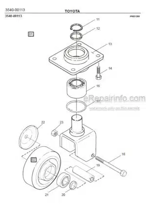 Photo 2 - Toyota 8SM12F 8SM14F Spare Parts Catalogue Powered Pallet Stacker 7502494 SN6061850-