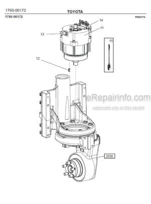 Photo 5 - Toyota SLL12.5 SLL13.5S Spare Parts Catalogue Powered Pallet Stacker 181496 SN413816-