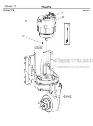 Photo 1 - Toyota 8SM12S Spare Parts Catalogue Powered Pallet Stacker 7504156 SN6065409-