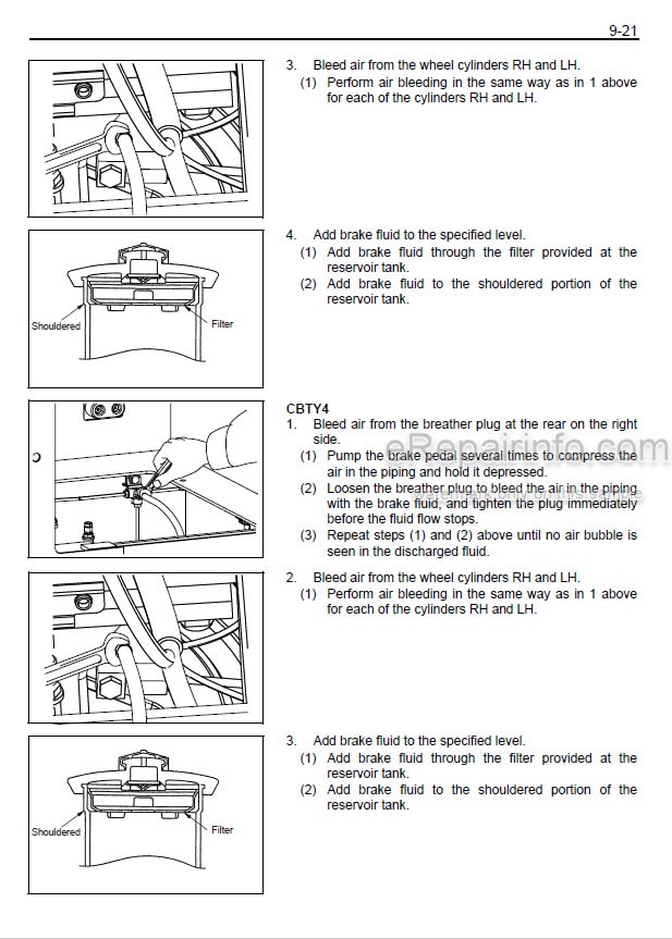 Photo 1 - Toyota CBT4 CBT6 CBTY4 Repair Manual Towing Tractor CE654-1