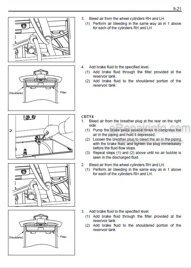 Photo 1 - Toyota CBT4 CBT6 CBTY4 Repair Manual Towing Tractor CE654-1