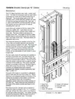 Photo 4 - Toyota E Series Service Manual Electric Stand Up Carrier