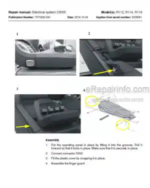 Photo 2 - Toyota FBRE12 FBRE14 FBRE16 Repair Manual Pallet Truck 7575392-040