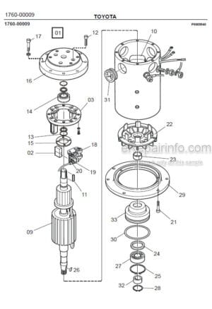 Photo 1 - Toyota LOP10 Spare Parts Catalogue Order Picking Truck 216299 SN701490-