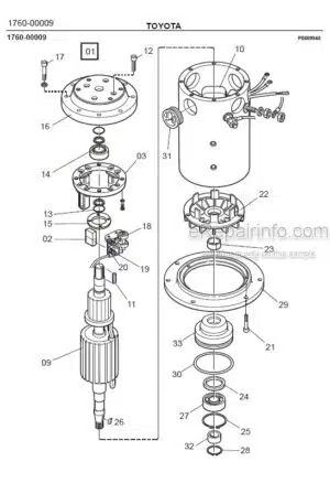 Photo 1 - Toyota LOP10 Spare Parts Catalogue Order Picking Truck 216299 SN701490-