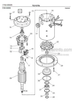 Photo 2 - Toyota LOP20 Spare Parts Catalogue Order Picking Truck 216684 SN701490-