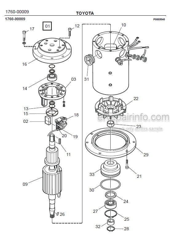 Photo 1 - Toyota LOP20 Spare Parts Catalogue Order Picking Truck 216684 SN701490-