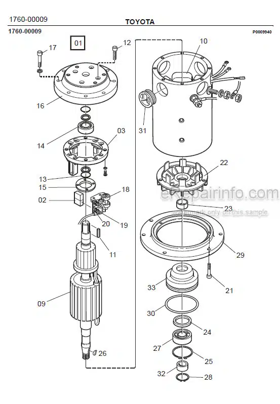 Photo 1 - Toyota LOP20 Spare Parts Catalogue Order Picking Truck 216684 SN701490-