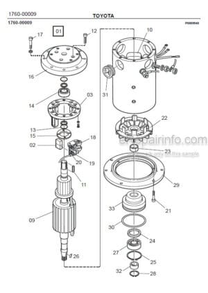 Photo 5 - Toyota PMO15 Spare Parts Catalogue Order Picker Truck 168407 SN335439-