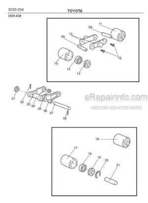 Photo 1 - Toyota PLL22 Spare Parts Catalogue Pedestrian Pallet Truck 179052 SN372786-