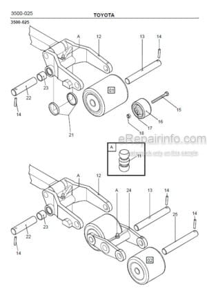 Photo 5 - Toyota PML20 Spare Parts Catalogue Powered Pallet Truck 168527 SN335439-