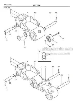 Photo 5 - Toyota PML20 Spare Parts Catalogue Powered Pallet Truck 168527 SN335439-