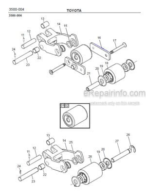 Photo 5 - Toyota 7LOP10CF Spare Parts Catalogue Order Picking Truck 231978 SN940212-