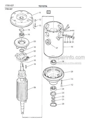 Photo 3 - Toyota PMO15 Spare Parts Catalogue Order Picker Truck 168407 SN335439-